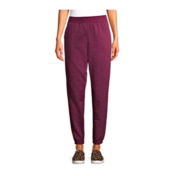 Time and Tru Women's Fleece Cinch Pants Purple Oxford Size 2XL - Picture 1 of 8